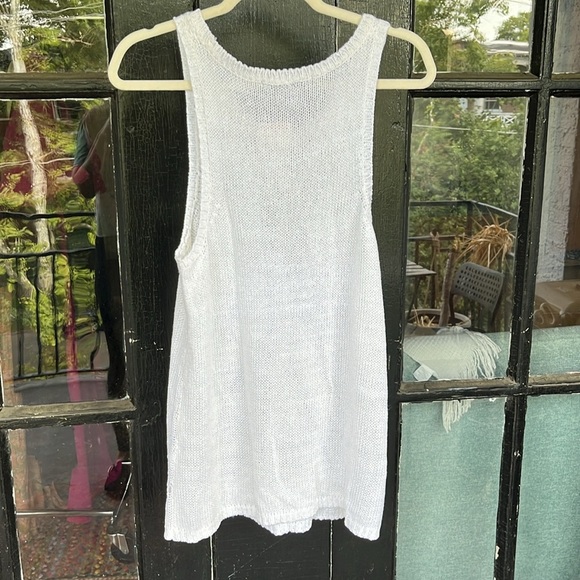 NWT 89th & Madison - White Knit Tank Top - Size XL - Picture 4 of 4